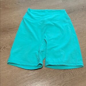 Teal Biker Shorts